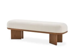 Sale Abbey Performance Bouclé Bench Bedroom Benches|Benches