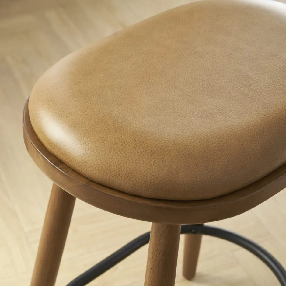 Fashion Abel Leather Counter Stool Stools & Bar Stools|Small Dining Room Furniture