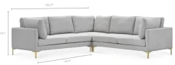 Outlet Adams L-Shape Sectional Sofa Sectional Sofas