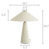Online Alba Fluted Ceramic Table Lamp Lighting And Lamps