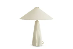 Online Alba Fluted Ceramic Table Lamp Lighting And Lamps