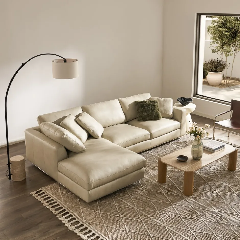 Discount Albie Travertine Rectangular Coffee Table Coffee Tables