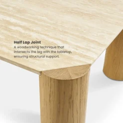 Discount Albie Travertine Rectangular Coffee Table Coffee Tables