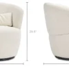 Best Amber Bouclé Swivel Chair, Snow Armchairs And Accent Chairs