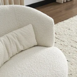 Best Amber Bouclé Swivel Chair, Snow Armchairs And Accent Chairs