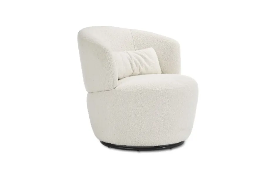 Best Amber Bouclé Swivel Chair, Snow Armchairs And Accent Chairs