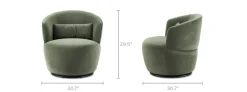 Outlet Amber Swivel Chair Armchairs And Accent Chairs