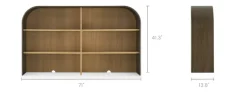 Clearance Arcadia Large Hutch Shelves & Bookcases|Tv Stands