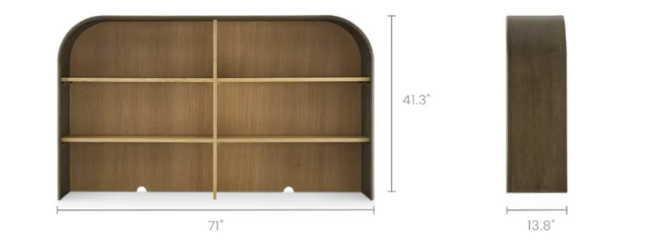 Clearance Arcadia Large Hutch Shelves & Bookcases|Tv Stands