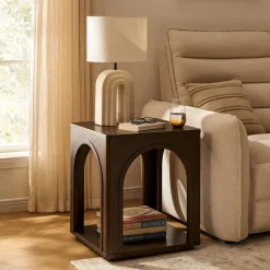 New Arcadia Side Table Small Space Storage|Nightstands & Bedside Tables