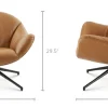 Hot Arden Leather Swivel Armchair Armchairs And Accent Chairs
