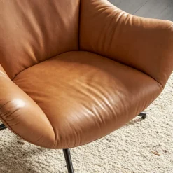 Hot Arden Leather Swivel Armchair Armchairs And Accent Chairs