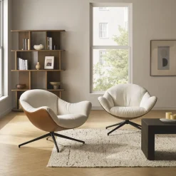 Fashion Arden Performance Fabric Swivel Armchair Armchairs And Accent Chairs
