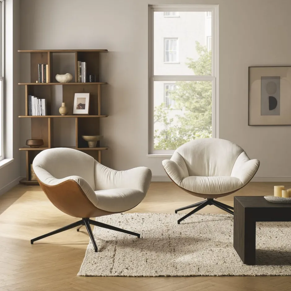 Fashion Arden Performance Fabric Swivel Armchair Armchairs And Accent Chairs