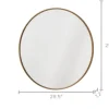 Hot Aria Round Wall Mirror Wall & Floor Mirrors|Small Bedroom Furniture