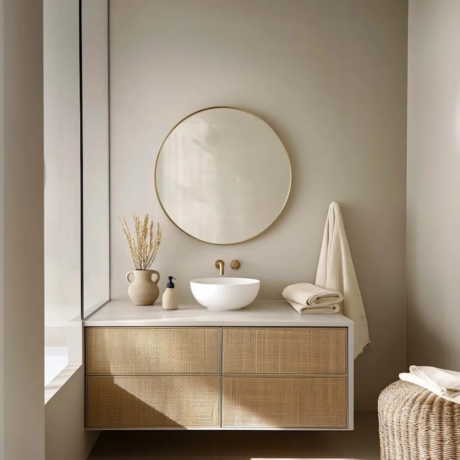 Hot Aria Round Wall Mirror Wall & Floor Mirrors|Small Bedroom Furniture