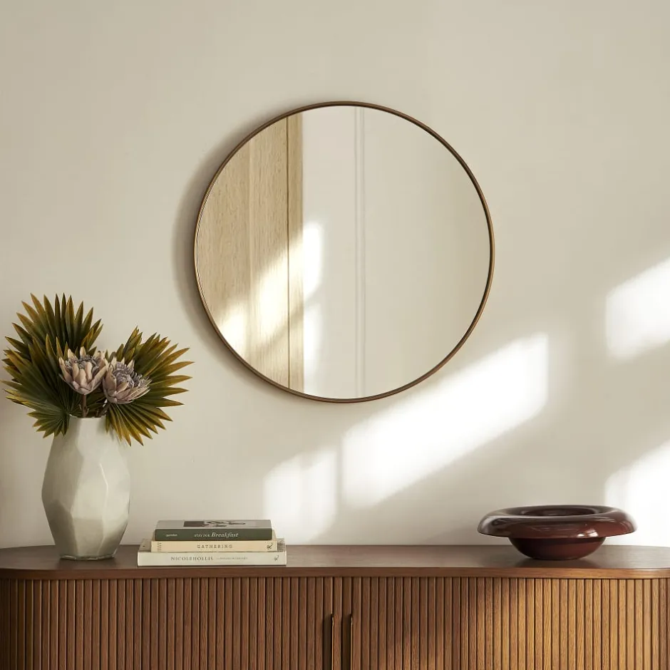 Hot Aria Round Wall Mirror Wall & Floor Mirrors|Small Bedroom Furniture