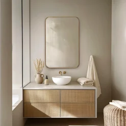 Outlet Aria Rounded Rectangle Wall Mirror Wall & Floor Mirrors|Small Bedroom Furniture