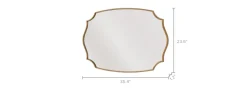 Discount Aria Wall Mirror, 35.4" x 23.6" Wall & Floor Mirrors|Small Bedroom Furniture