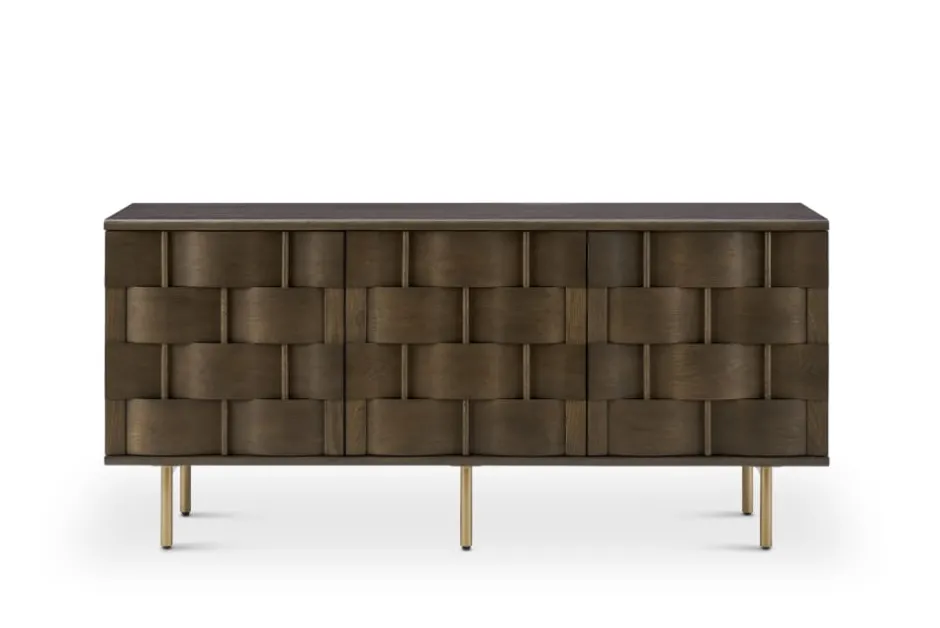 Fashion Ariel Sideboard, Caramel Oak Sideboards & Buffet Cabinets