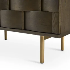 Fashion Ariel Sideboard, Caramel Oak Sideboards & Buffet Cabinets