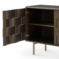 Fashion Ariel Sideboard, Caramel Oak Sideboards & Buffet Cabinets