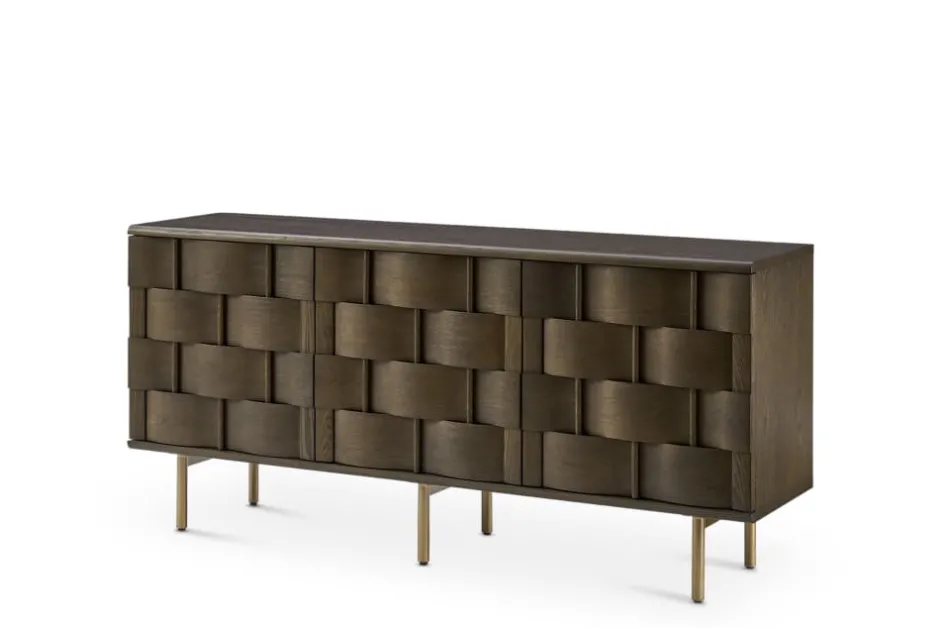 Fashion Ariel Sideboard, Caramel Oak Sideboards & Buffet Cabinets