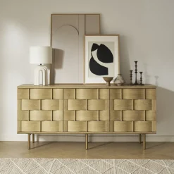 Fashion Ariel Sideboard, Whitewashed Oak Sideboards & Buffet Cabinets