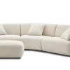 Clearance Auburn Performance Fabric Curve Sofa with Ottoman Living Room Sets|Living Room Sets