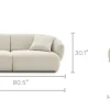 Sale Auburn Performance Fabric Chaise Sectional Sofa Sectional Sofas