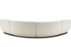 Sale Auburn Performance Fabric Curve L-Shape Sectional Sofa Sectional Sofas