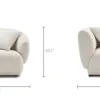Best Auburn Performance Fabric Right Arm Sofa Armchairs And Accent Chairs|Modular Sofas