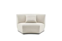 Online Auburn Performance Fabric Curve Wedge Sofa Armchairs And Accent Chairs|Modular Sofas