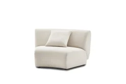 Online Auburn Performance Fabric Curve Wedge Sofa Armchairs And Accent Chairs|Modular Sofas