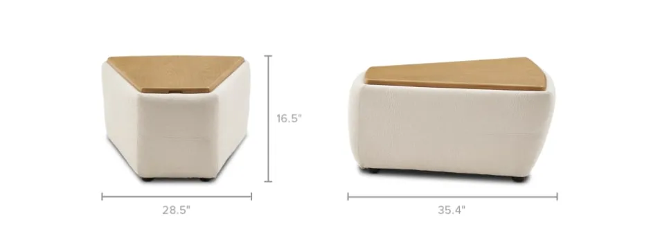 New Auburn Wedge Storage Console Side Tables|Modular Sofas