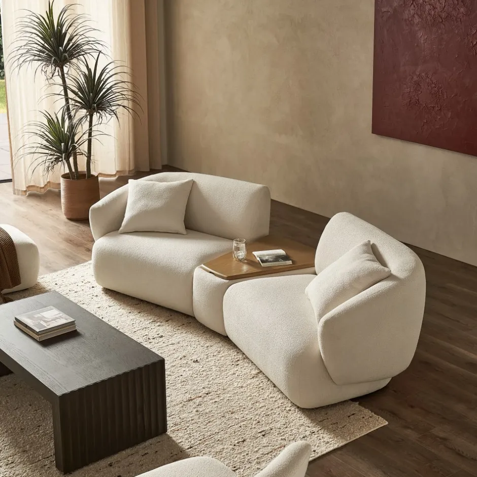 New Auburn Wedge Storage Console Side Tables|Modular Sofas