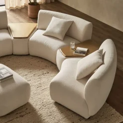New Auburn Wedge Storage Console Side Tables|Modular Sofas