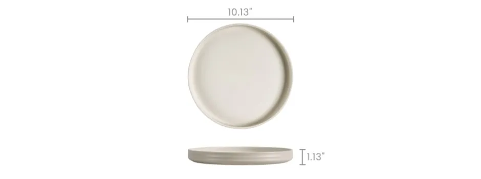 New Audrey Dinner Plates, Set of 4 Tableware|Small Dining Room Furniture