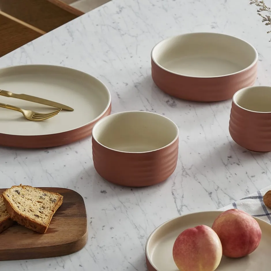 New Audrey Dinner Plates, Set of 4 Tableware|Small Dining Room Furniture