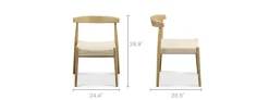 Fashion Austen Chair, White Wash Dining Chairs