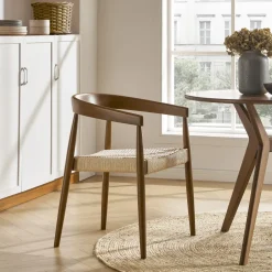 Discount Austen Dining Arm Chair, Walnut Stain Dining Chairs