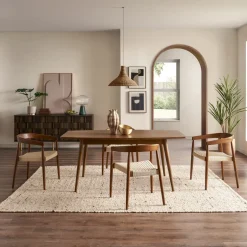 Discount Austen Dining Arm Chair, Walnut Stain Dining Chairs