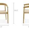 Online Austen Dining Arm Chair, White Wash Dining Chairs