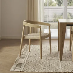 Online Austen Dining Arm Chair, White Wash Dining Chairs