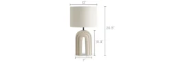 New Blanc Arched Table Lamp Lighting And Lamps
