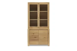 Discount Bradley Small Sideboard with Glass Cabinet Small Space Storage|Shelves & Bookcases