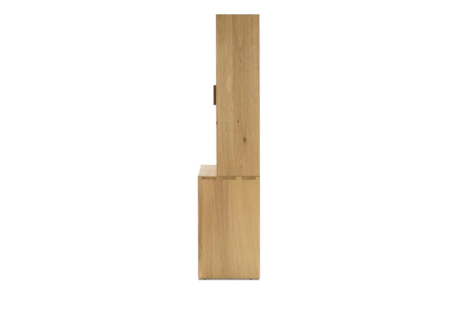 Discount Bradley Small Sideboard with Glass Cabinet Small Space Storage|Shelves & Bookcases