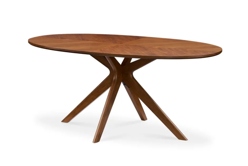 Fashion Brighton Oval Dining Table with 4 Carrie Chairs Dining Room Furniture Sets|Dining Room Sets