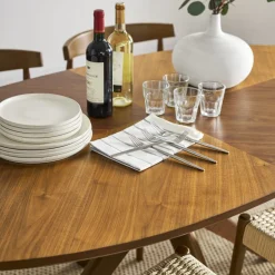 Fashion Brighton Oval Dining Table with 4 Carrie Chairs Dining Room Furniture Sets|Dining Room Sets