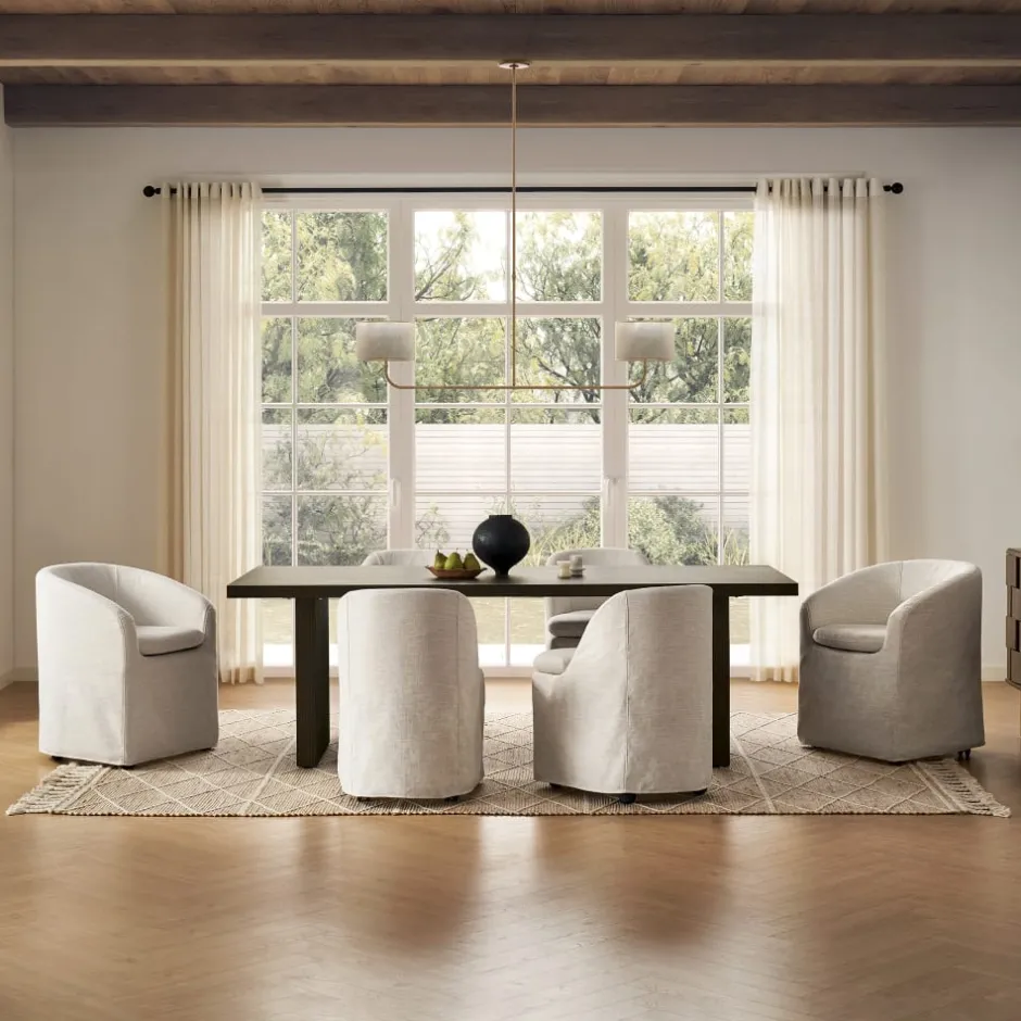 Best Callie Slipcovered Dining Chair Dining Chairs